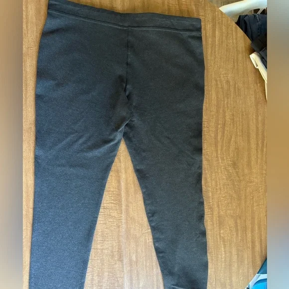 Karl Lagerfeld Paris Leggings Womens Extra Large Charcoal Gray Pull-On - Picture 9 of 9